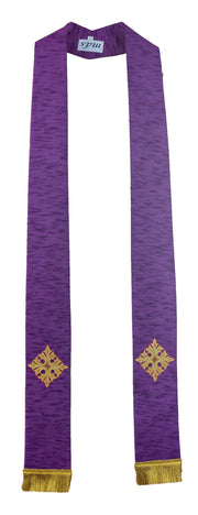 17102 Embroidered Cross Stole