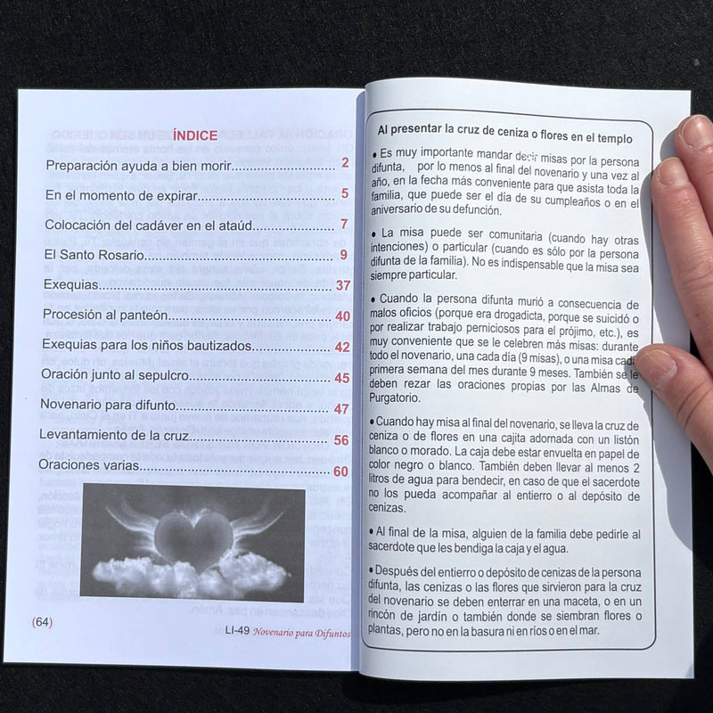 Oraciones y Santo Rosario de Difunto Softcover Book