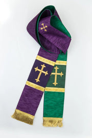 17650 Embroidered Latin Cross Reversible Stole