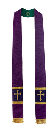 17650 Embroidered Latin Cross Reversible Stole