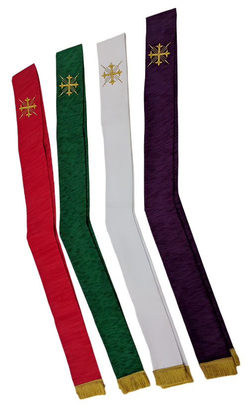 17660 Greek Cross and Rays Art Silk Stole