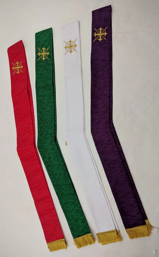 17660 Greek Cross and Rays Art Silk Stole