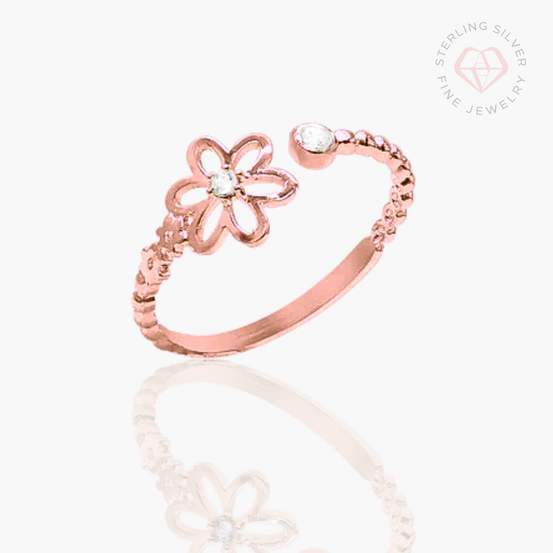 Spring in Eden Ring- Gold Vermeil, Sterling Silver & Rose Gold/ Made to Order (14 Days)