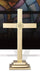 18"H Classic Altar Cross with Round IHS Emblem