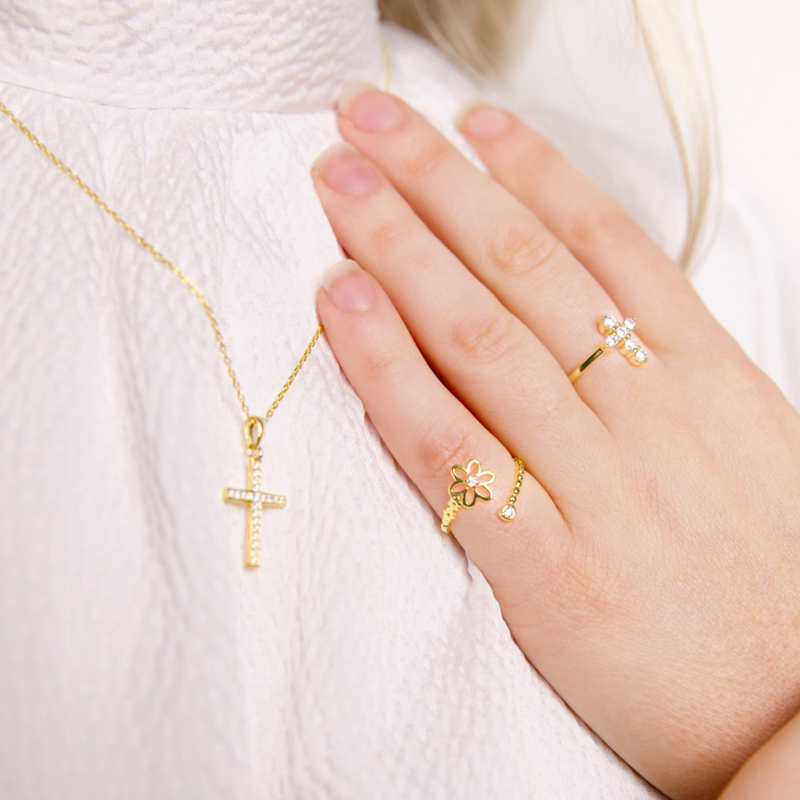 Spring in Eden Ring- Gold Vermeil, Sterling Silver & Rose Gold/ Made to Order (14 Days)