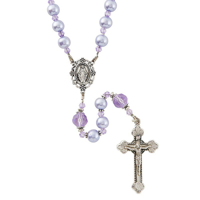 19" Come Follow Me Collection Lavender Rosary