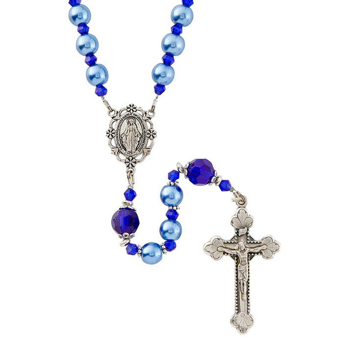 19" Come Follow Me Collection Sapphire Rosary