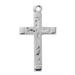 1" Sterling Silver Engraved Cross