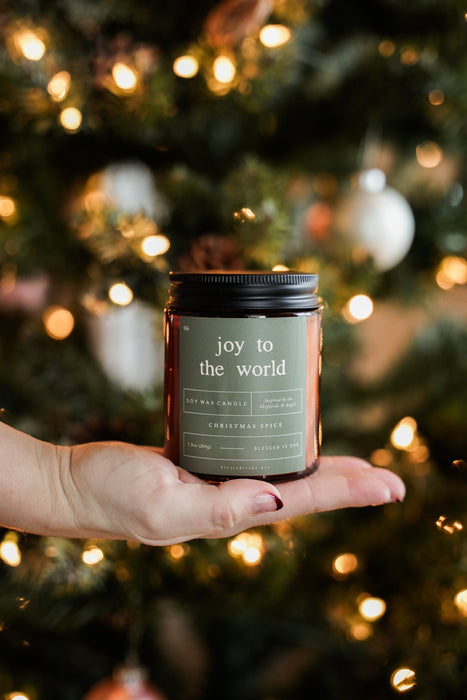 Joy to the World Candle