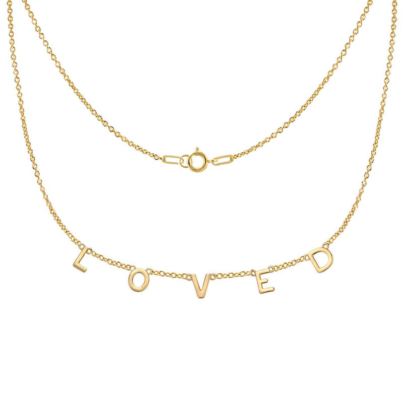 LOVED Necklace in Gold-Filled and Sterling Silver