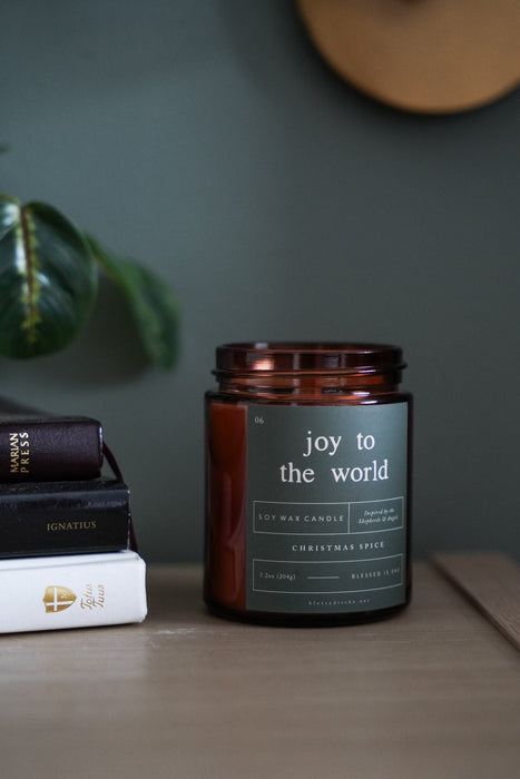 Joy to the World Candle