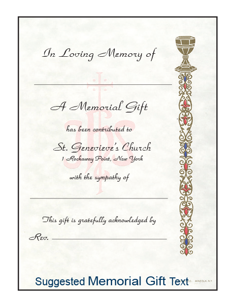Leatherette Memorial Folder Set