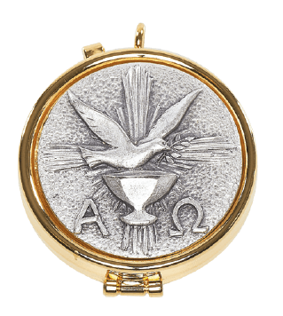 24K Gold-Plated Pyx for 7 Hosts