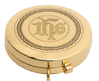 Gold-Plated Pyx for 7 Hosts