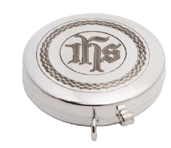 Silver-Plated Pyx for 7 Hosts with High-Polish Interior
