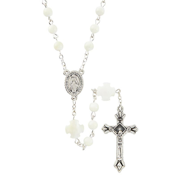 21.5" Mother of Pearl Rosary