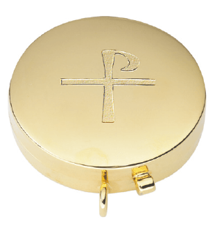 Gold-Plated Pyx for 7 Hosts, 2⅛-Inch Diameter