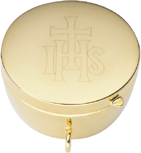 Gold-Plated Pyx for 16 Hosts with High-Polish Interior