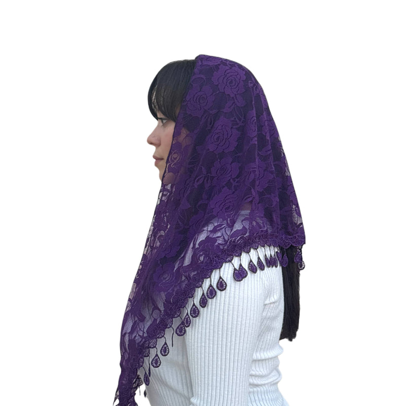 Veil ~ St. Claire of Assisi - PURPLE