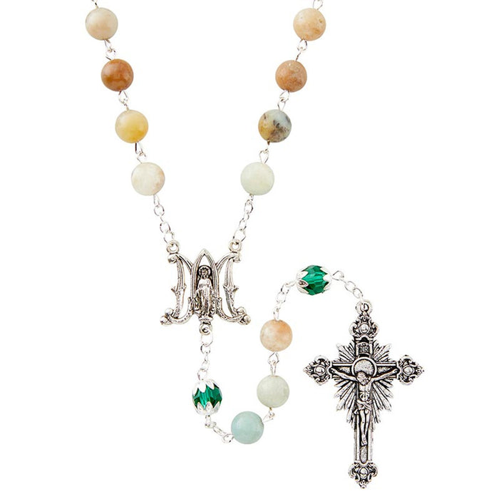 23" Miraculous Amazonite Rosary
