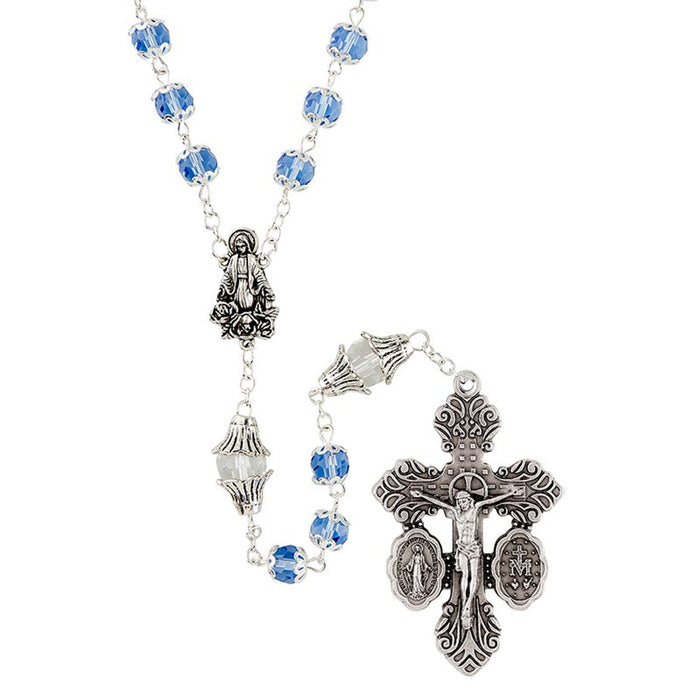 23" Miraculous Dual Medal Crucifix Rosary