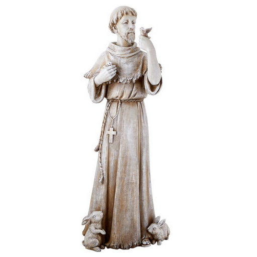 24" St. Francis with Animals Statue