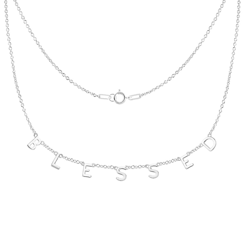 BLESSED Necklace in Gold-Filled and Sterling Silver