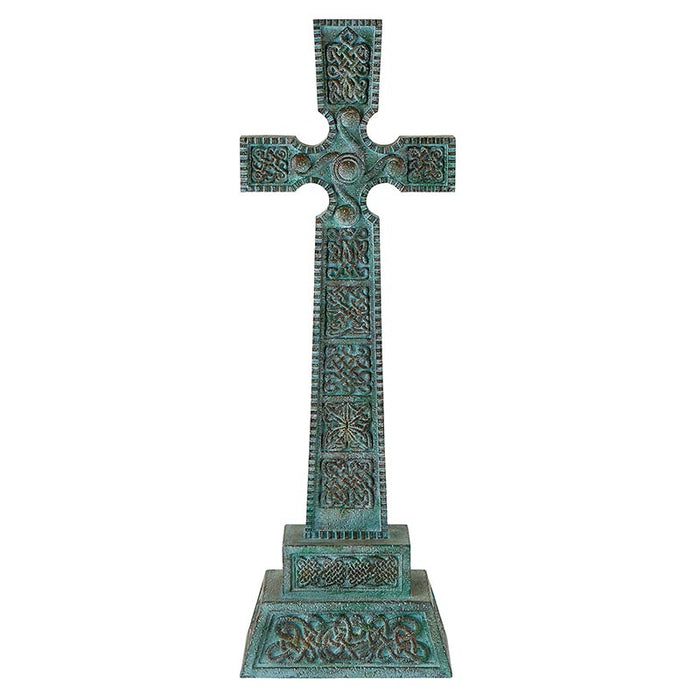 25" H Irish Blessing Cross Garden Statue