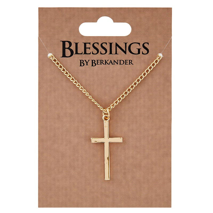 Gold Necklace with Cross Pendant