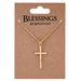Gold Necklace with Cross Pendant