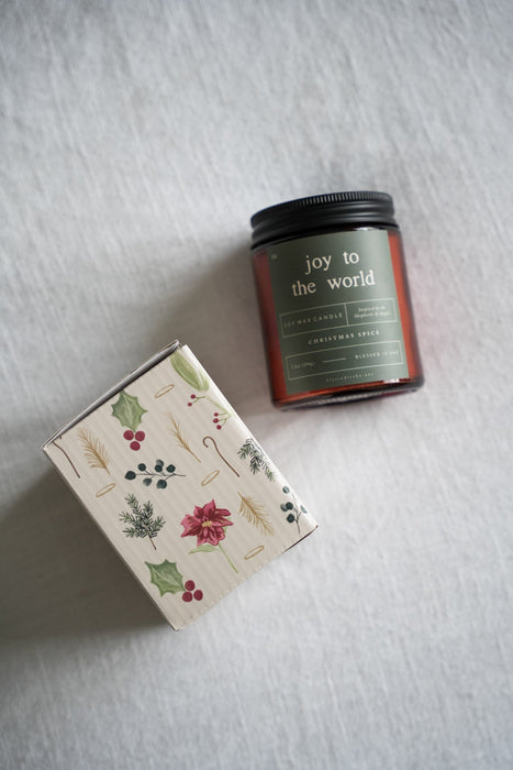 Joy to the World Candle