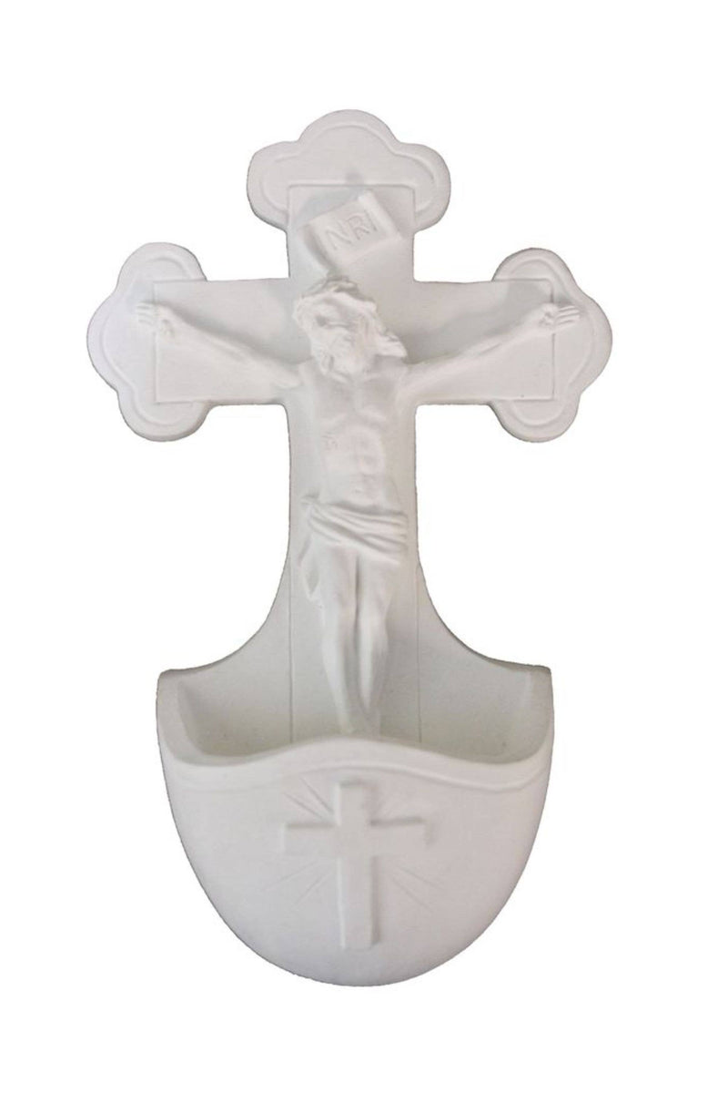Crucifixion Font in simple White, 5.5"