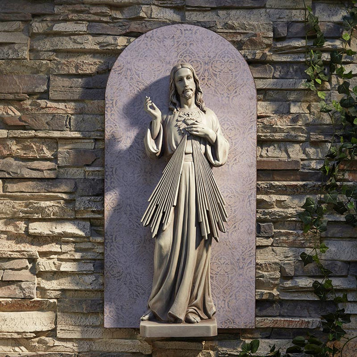 30" Divine Mercy Garden Wall Plaque