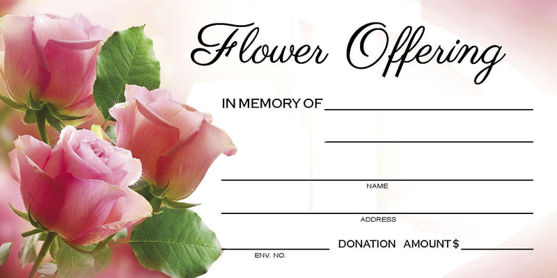 #318 - Flower Offering Envelopes | Full Color Catholic Church Envelopes