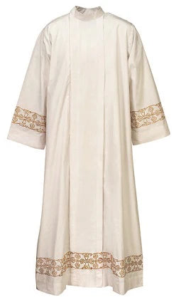 3284 Embroidered Zippered Alb