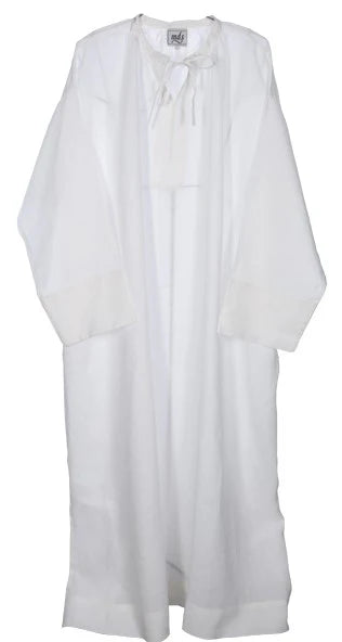 3287 Classic tie Linen Alb