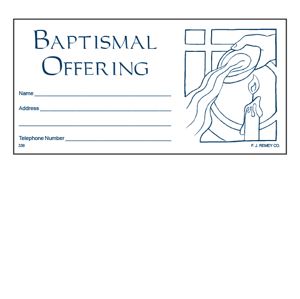 #339 - Baptismal Offering Envelopes