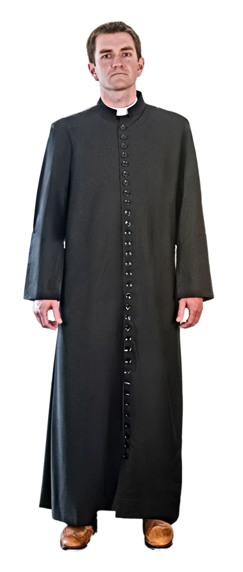Classic Roman Cassock – 18 or 33 Buttons with Optional Concealed Zipper