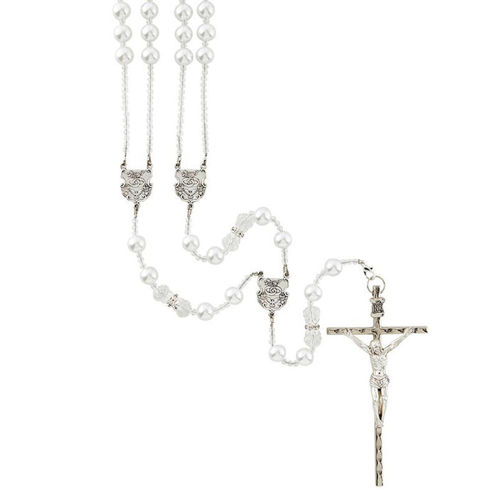 33" Pearl Lasso Wedding Rosary