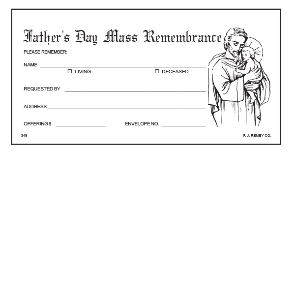 #349 - Father's Day Remembrance Envelopes