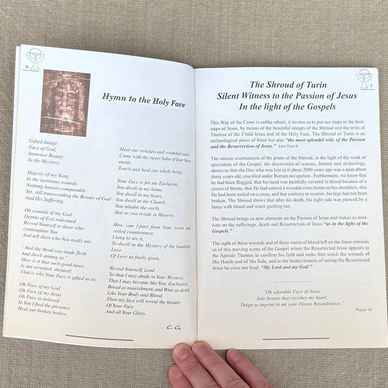 The Passion of Jesus The Shroud of Turin Softcover Book