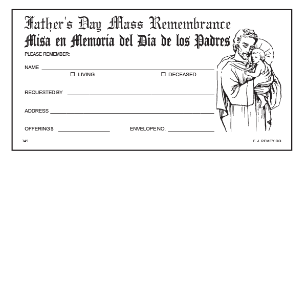 #349 - Father's Day Remembrance Envelopes