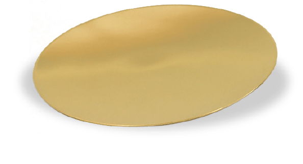 7-Inch Scale Paten, High-Polish 24K Gold Plated