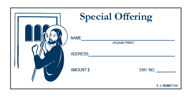 #378 - Special Offering Envelopes | Catholic Church Stock Envelopes