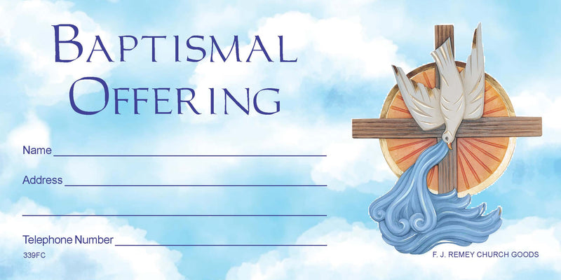 #399A - Baptism Offering Envelopes | Full Color Church Envelopes