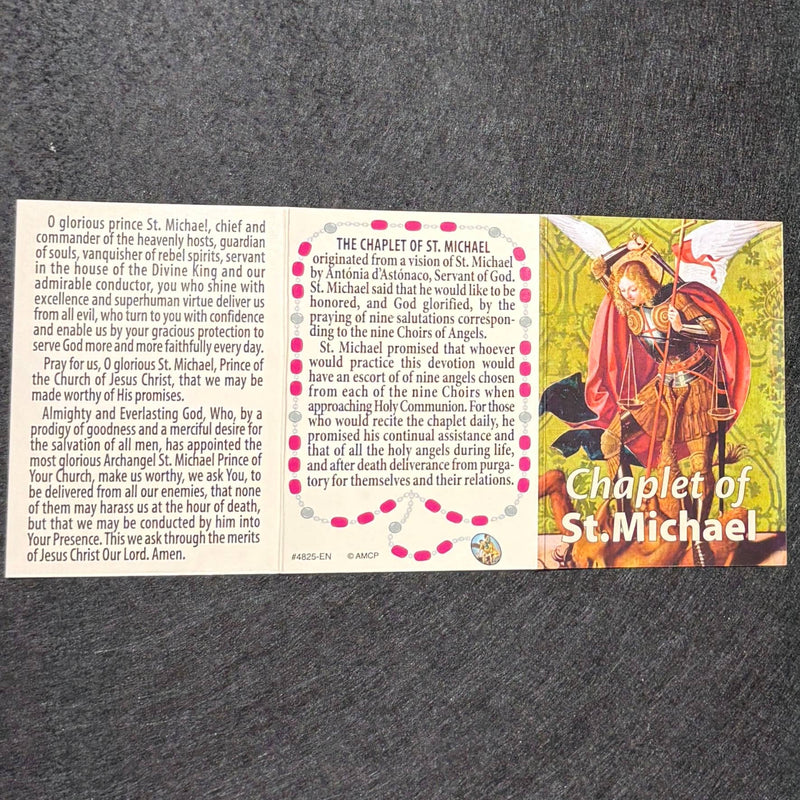 Chaplet of St. Michael Prayer Card Pamphlet