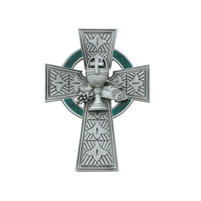 4.75" Pewter Celtic Communion Cross