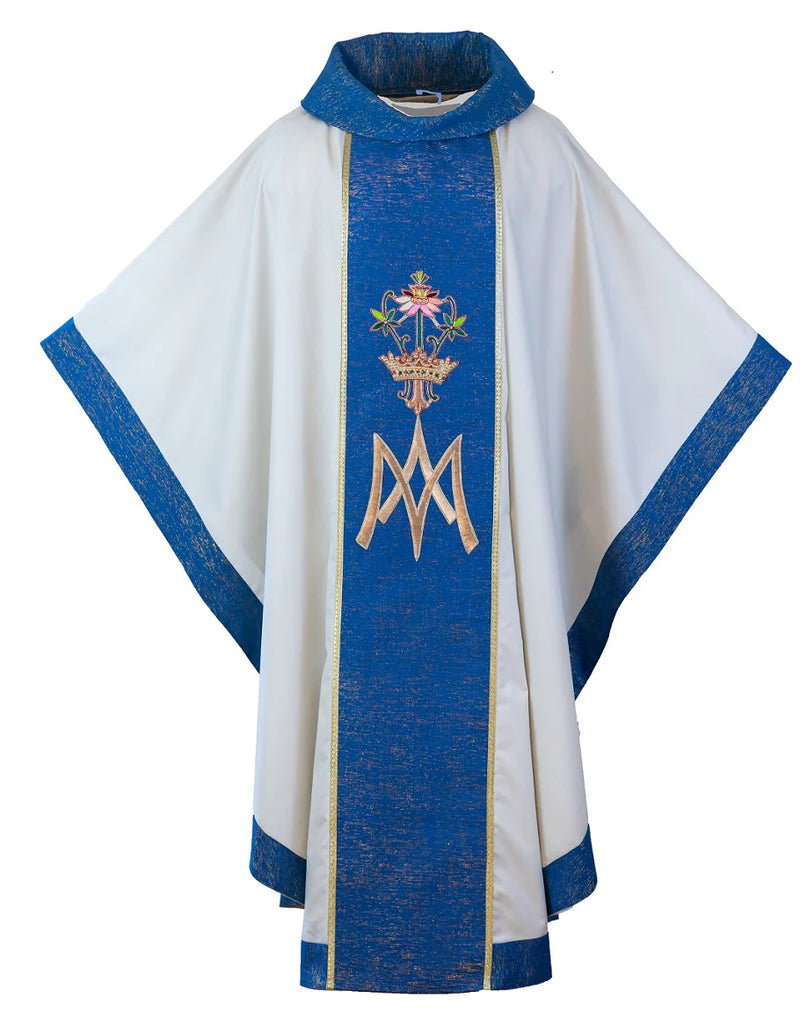 420BMRHandEmbroideredMarionChasuble