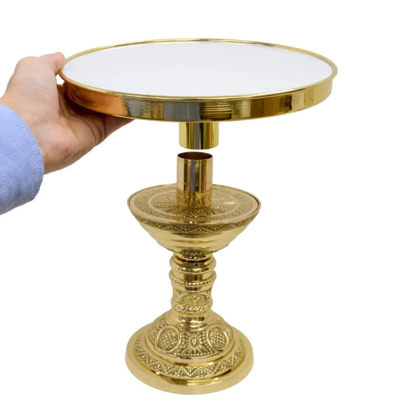 Brass Flower Stand & Statue Pedestal Converter Top (Copy)