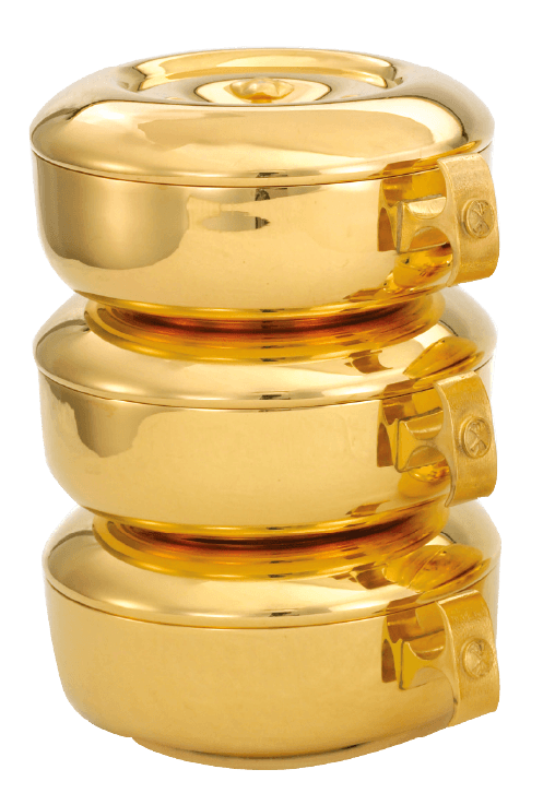 24K Gold-Plated 3-Piece Stacking Ciboria Set